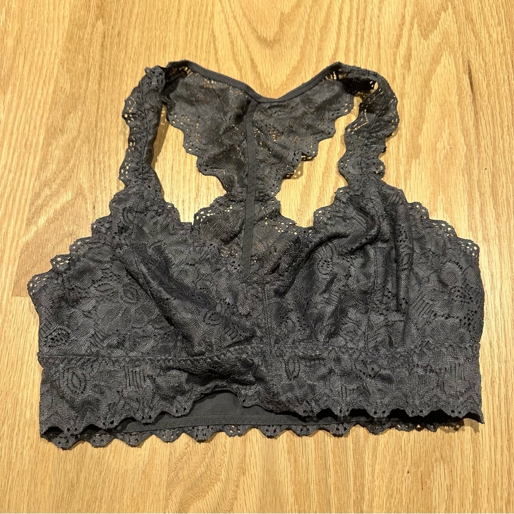 Small Gray Lace Bralet